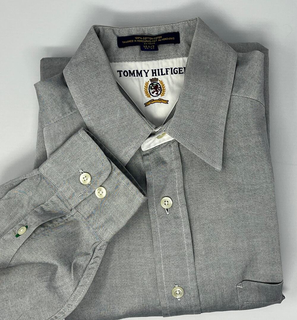 Tommy Hilfiger Long Sleeve Man's Dress Shirt Size 15.5, 32-33